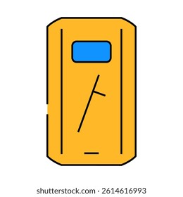 shield and baton protest meeting line icon vector. shield and baton protest meeting sign. isolated symbol illustration