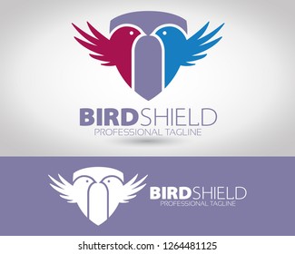 Shield Bird Vector Logo