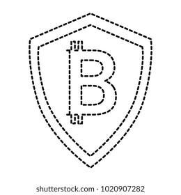shield with bitcoin icon