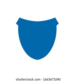 shield blue logo design vector template