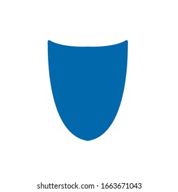 shield blue logo design vector template