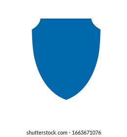 shield blue logo design vector template