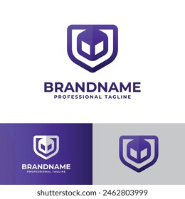 Shield Box Logo, suitable for any business related to box and shield