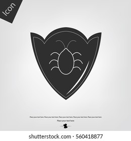 Shield bug vector icon