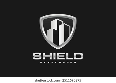 the shield build skyscraper logo