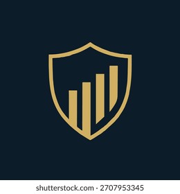 	
shield Business and finance logo vector digital trading chart logo digital trading chart logo Abstract logo for business company. Corporate identity design element. Growth Logotype idea