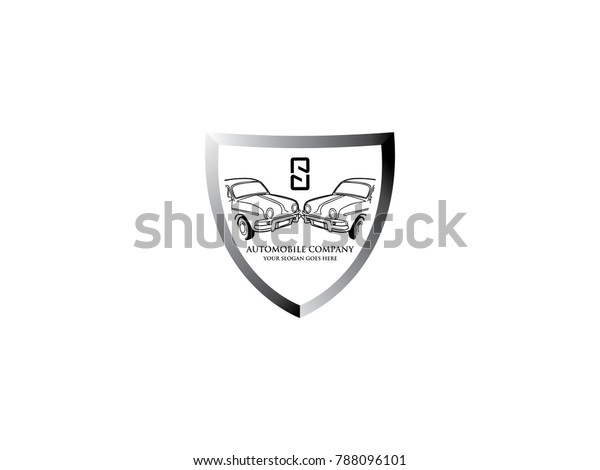 Shield with car icon.\
Car protection icon.