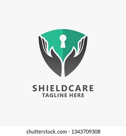Shield care logo design