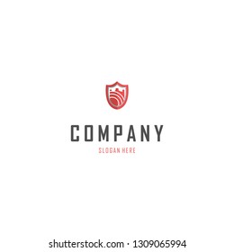 Shield Castle Protection Abstract Creative Modern Business Logo