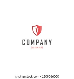 Shield Castle Protection Abstract Creative Modern Business Logo