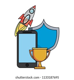 shield and cellphone design