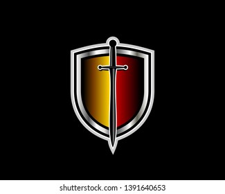 shield in center of shield vector