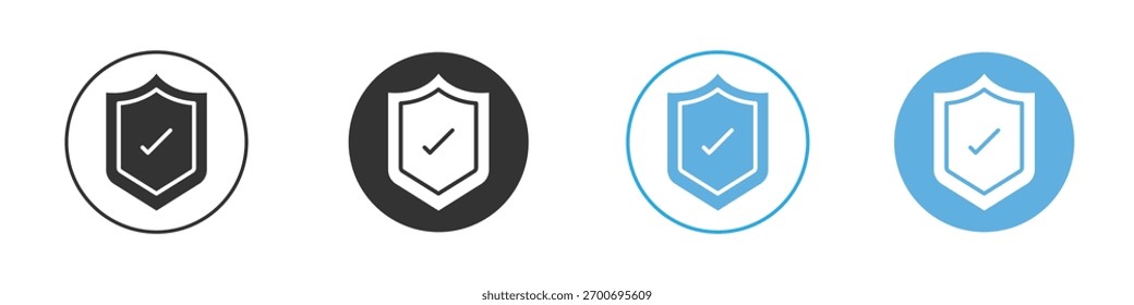 Schildschirm-Symbol Logo-Vorlagendesign-Set