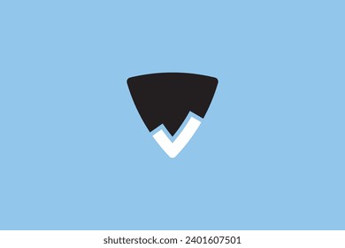 Shield check logo design icon vector template