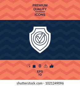 Shield with Check mark icon