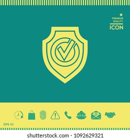 Shield with Check mark icon