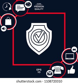 Shield with Check mark icon