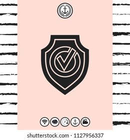Shield with Check mark icon