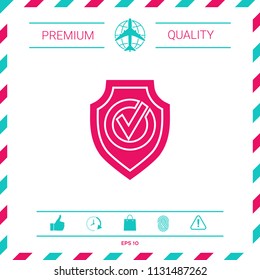 Shield with Check mark icon