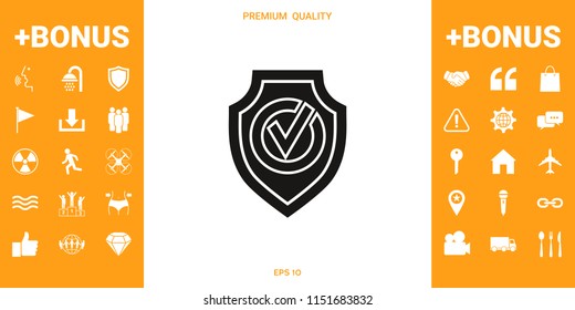Shield with Check mark icon