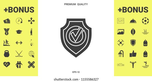 Shield with Check mark icon