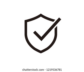 Shield with check mark icon