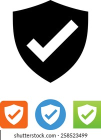 Shield with check mark icon