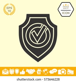 Shield with Check mark icon