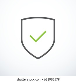 Shield with check mark icon