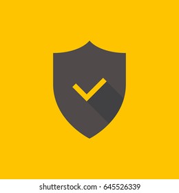 Shield and check mark icon
