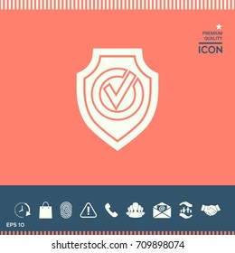 Shield with Check mark icon