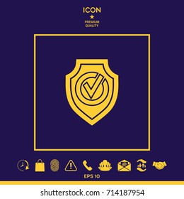 Shield with Check mark icon