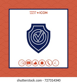 Shield with Check mark icon