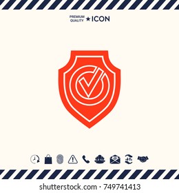 Shield with Check mark icon