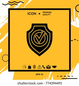 Shield with Check mark icon