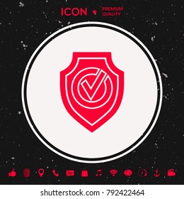 Shield with Check mark icon