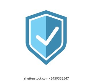 Shield with check mark icon. approve icon. Security shield and Protection. Safety and defense concept. armor icon. Vector illustration