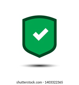 Shield Check Mark Icon design template, Vector Illustration