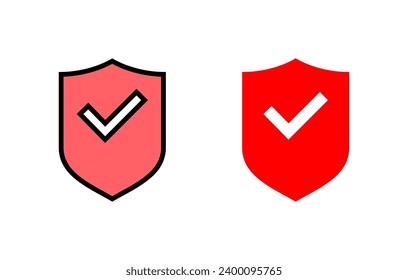 Markierungsmarkensymbole für Schild. Schutzzertifikat Versicherungssymbol