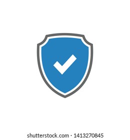 Shield Check Mark icon. Shield Check Mark symbol vector for web and mobile