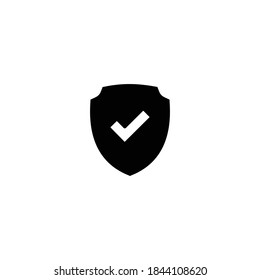 Shield Check Mark icon. Shield Check Mark symbol vector