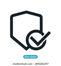 Schild Markieren Symbol-Vorlagenfarbe editierbar. Shield Check Symbol Vektorgrafik für Grafik und Web Design.