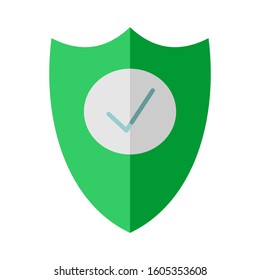 Shield Check Mark Icon Vector Illustration