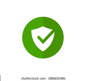 Shield Check Mark Icon Vector Illustration