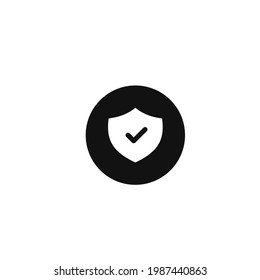 Shield check mark icon. Vector Illustration  for mobile concept and web design.