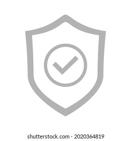 Shield Check Mark Icon Vector Illustration