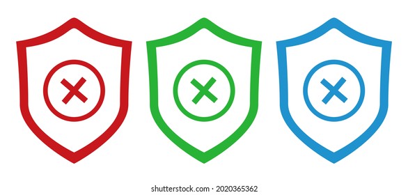 Shield Check Mark Icon Vector Illustration