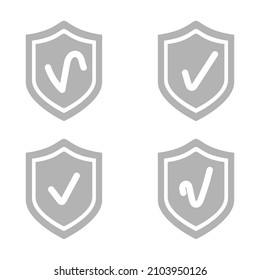 Shield Check Mark Icon Vector Illustration