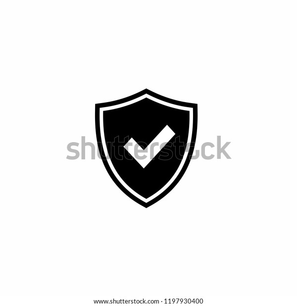 Shield Check Mark icon\
vector. Mail Icon Symbols vector. symbol for web site Computer and\
mobile vector.