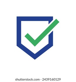 Schild, Häkchen, Checkliste Symbol Vektor-Vorlage
